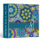 Colorful Retro Flowers with Monogram