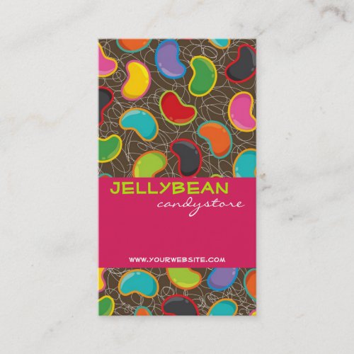 Jellybean Pop Pattern Custom Template Profile Card Business Card Templates