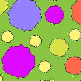 Colorful Retro funky geometric polka dot Tote Bag