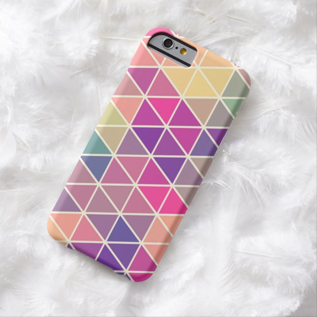 Colorful Retro Geometric Pattern iPhone 6 case (In Situ)