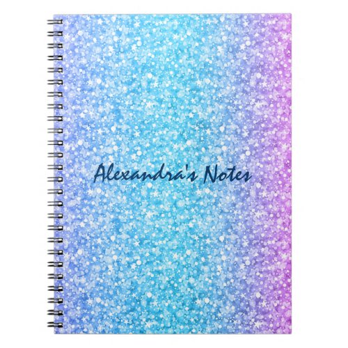 Colorful Retro Glitter And Sparkles 2 Notebook