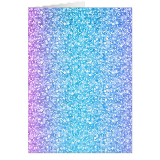 Colorful Retro Glitter And Sparkles Cards (Front)
