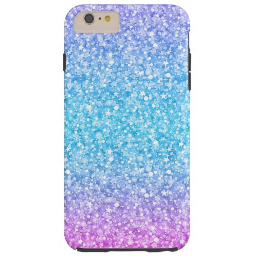 Colorful Retro Glitter And Sparkles Tough iPhone 6 Plus Case