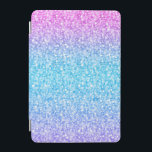 Colorful Retro Glitter And Sparkles iPad Mini Cover<br><div class="desc">Elegant simple colorful retro glitter and sparkles. Pink green and blue gradient tones glitter.</div>