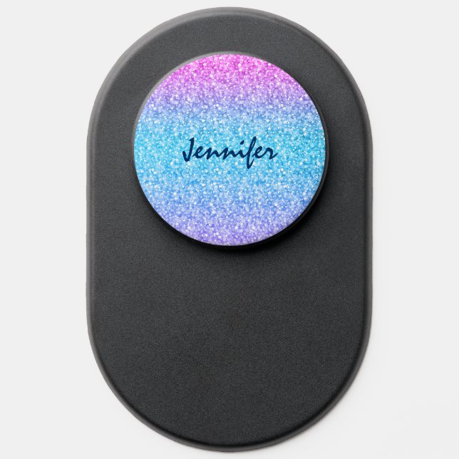Colorful Retro Glitter And Sparkles PopSocket (Popsocket)