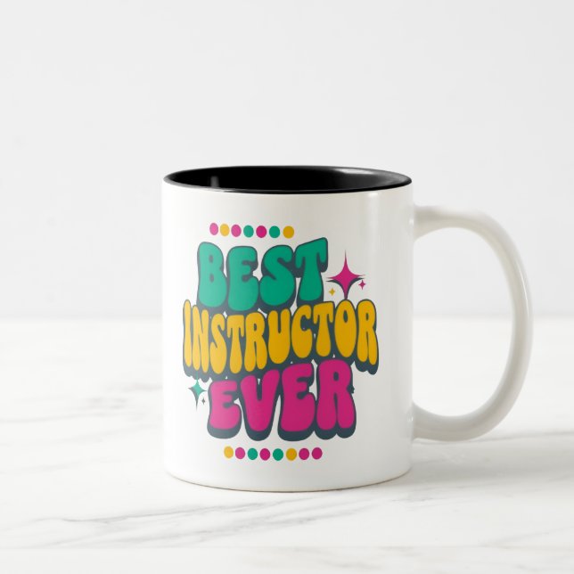 Colorful Retro Groovy Appreciation Mug (Right)
