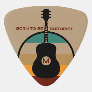 Colorful Retro Guitar Guitar Pick