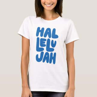 Colorful Retro Hallelujah for Christian Women T-Shirt