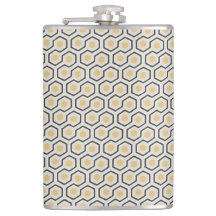 Colorful Retro Honeycomb Grid Pattern