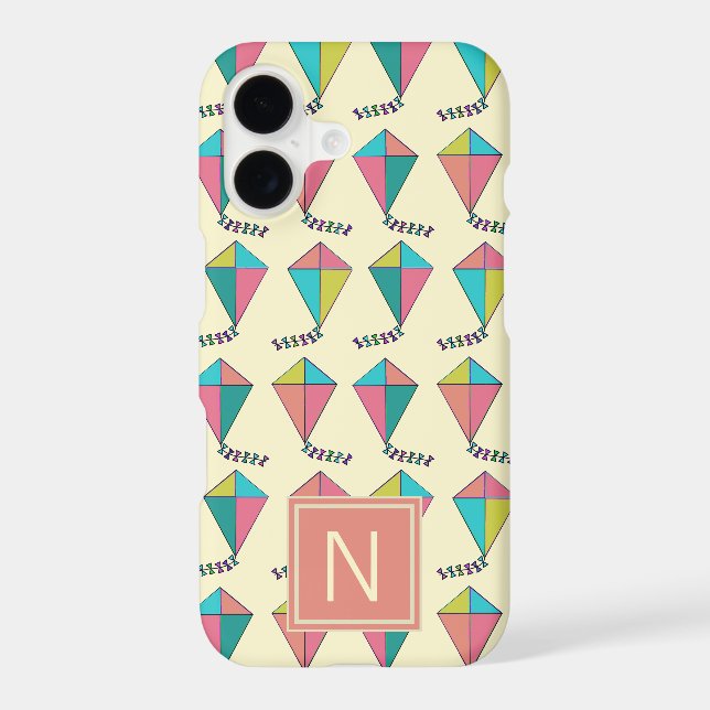 Colorful Retro Kite Pattern Iphone Case (Back)