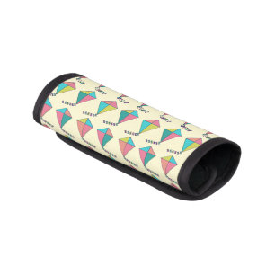 Colorful Retro Kite Pattern Luggage Handle Wrap