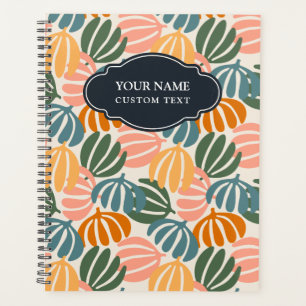 COLORFUL RETRO LEAVES GROOVY BOTANICAL PLANNER