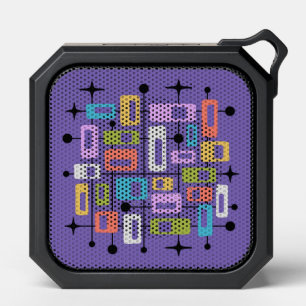 Colorful Retro Mid Century Modern Atomic Abstract Bluetooth Speaker