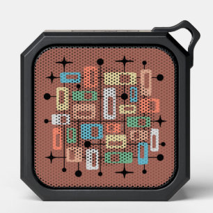 Colorful Retro Mid Century Modern Atomic Abstract Bluetooth Speaker