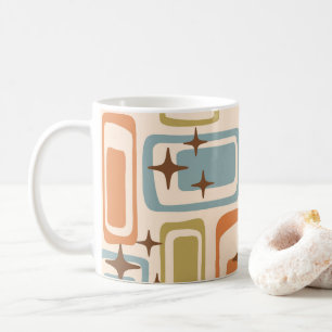 Colorful Retro Mid Century Modern Atomic Abstract Coffee Mug