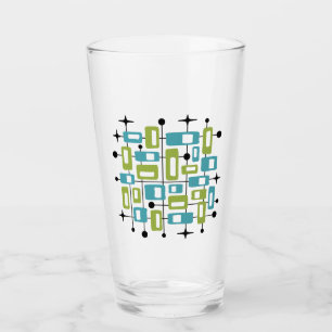Colorful Retro Mid Century Modern Atomic Abstract Glass