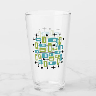 Colorful Retro Mid Century Modern Atomic Abstract Glass