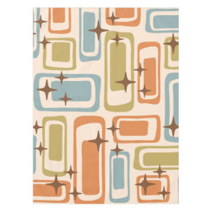 Colorful Retro Mid Century Modern Atomic Abstract Tablecloth