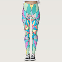 Colorful retro Pastel Mosaic Triangle Star Pattern