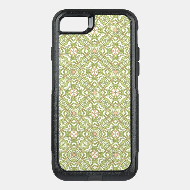 Colorful retro pattern background 2 otterbox iPhone case (Back)