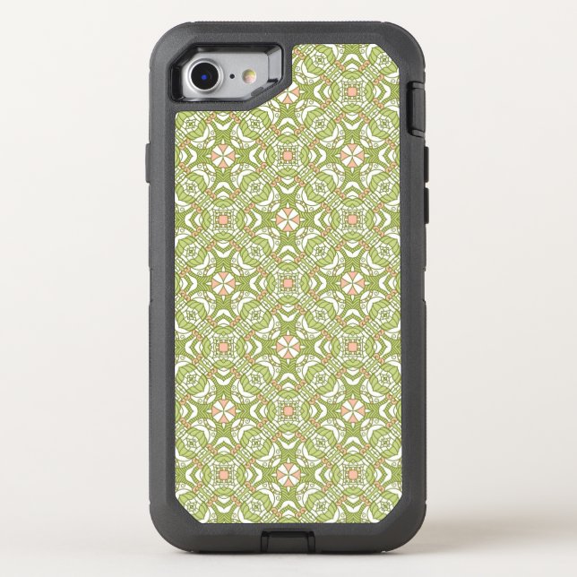 Colorful retro pattern background 2 otterbox iPhone case (Back)