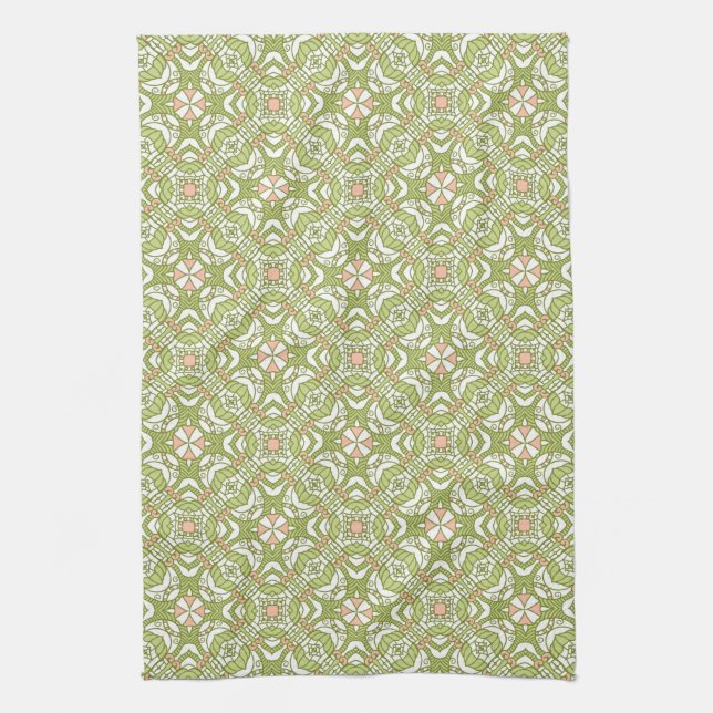 Colorful retro pattern background 2 towel (Vertical)
