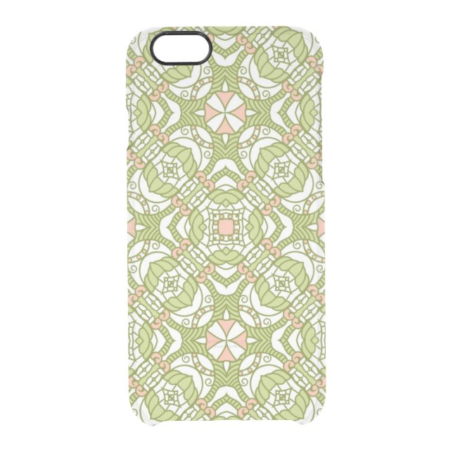 Colorful retro pattern background 2 uncommon iPhone case (Back)