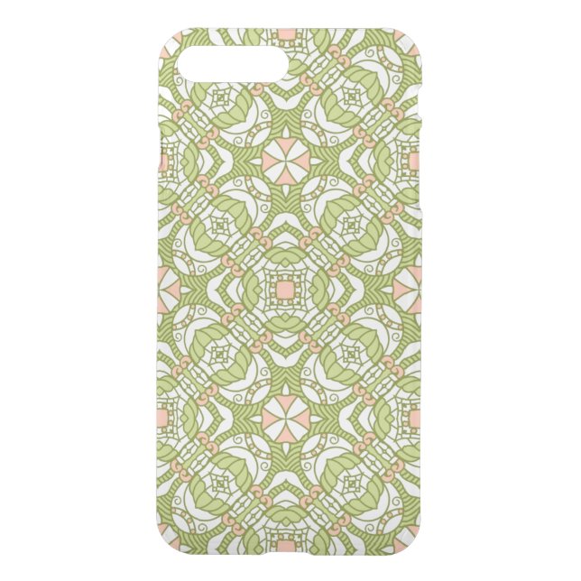 Colorful retro pattern background 2 uncommon iPhone case (Back)