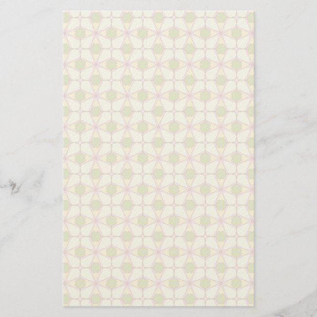 Colorful retro pattern background 3 stationery (Front)