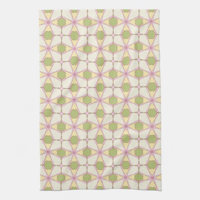 Colorful retro pattern background 3 towel (Vertical)
