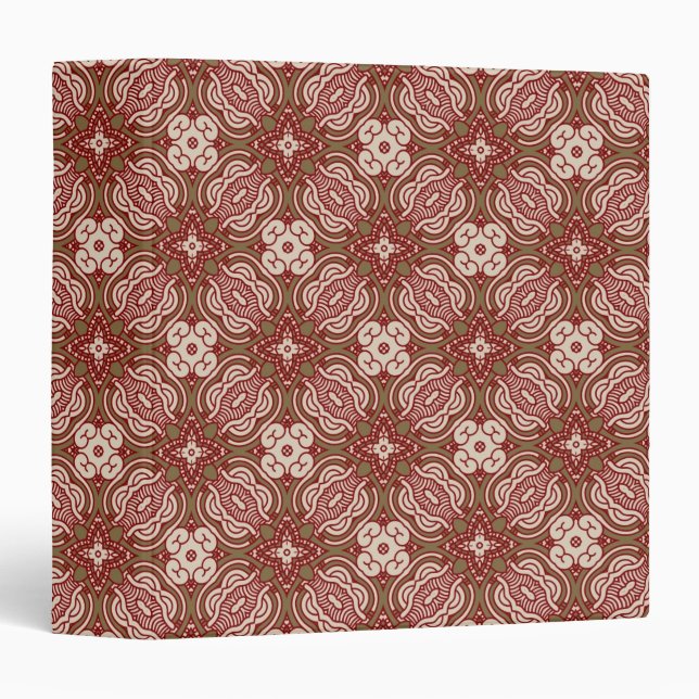 Colorful retro pattern background 4 binder (Front/Spine)