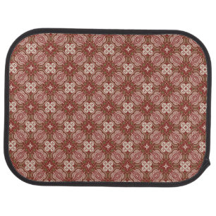 Colorful retro pattern background 4 car mat