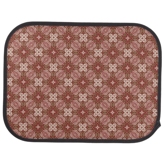 Colorful retro pattern background 4 car mat (Rear)