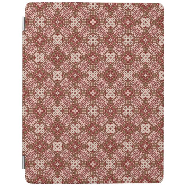 Colorful retro pattern background 4 iPad smart cover (Front)