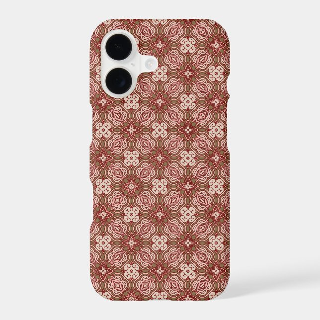 Colorful retro pattern background 4 iphone case (Back)