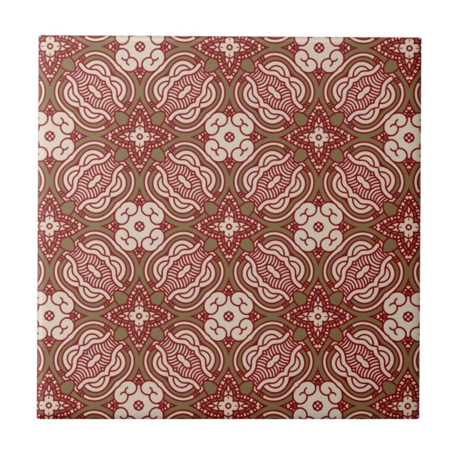Colorful retro pattern background 4 tile (Front)