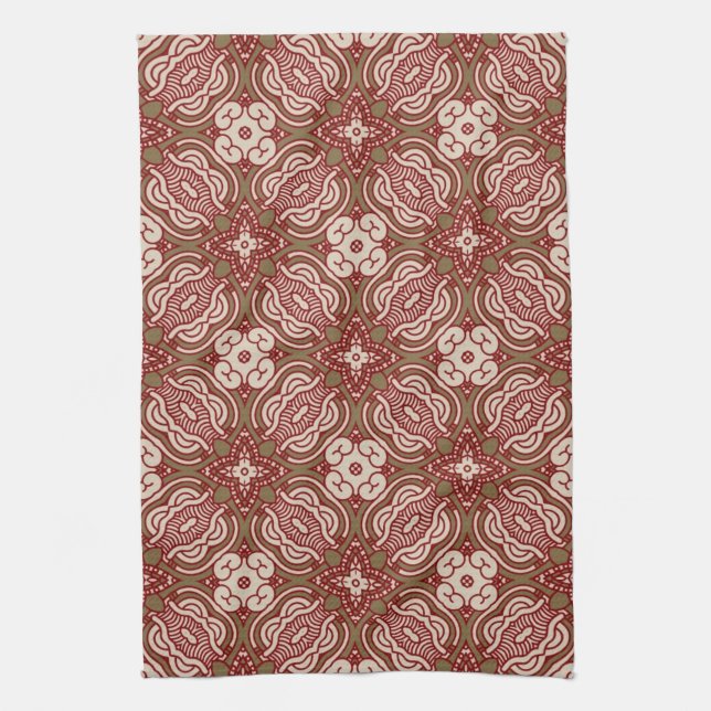 Colorful retro pattern background 4 towel (Vertical)