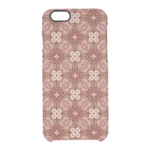 Colorful retro pattern background 4 clear iPhone 6/6S case
