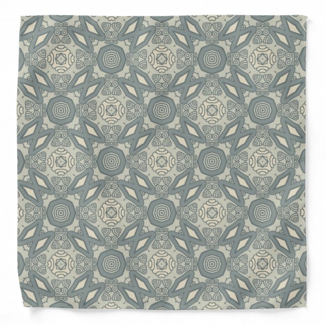 Colorful retro pattern background 5 bandana (Front)