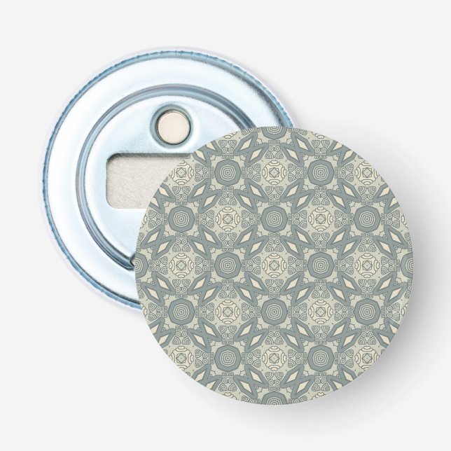 Colorful retro pattern background 5 bottle opener (Front)