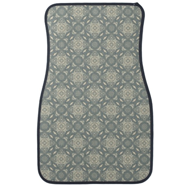 Colorful retro pattern background 5 car floor mat (Front)