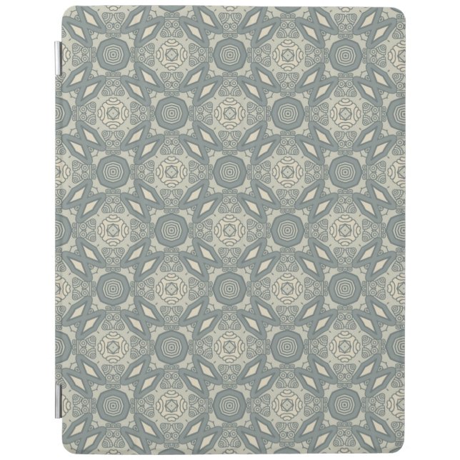 Colorful retro pattern background 5 iPad smart cover (Front)