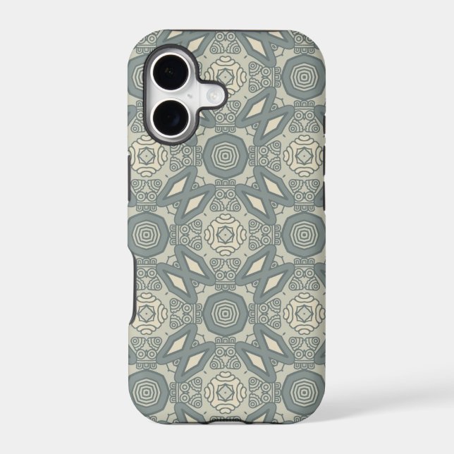 Colorful retro pattern background 5 iphone case (Back)
