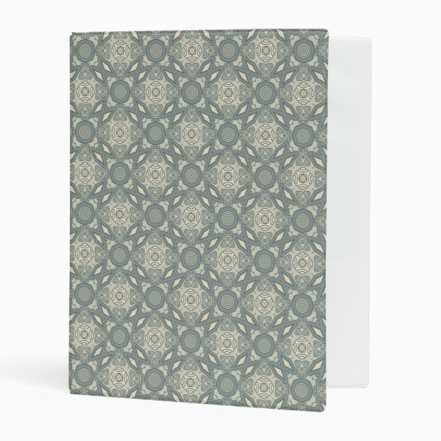 Colorful retro pattern background 5 mini binder (Front/Inside)