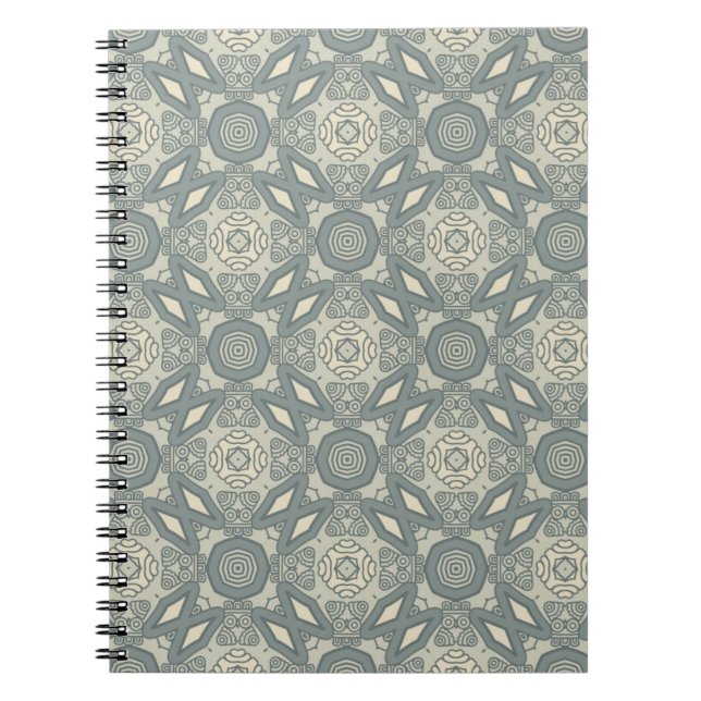 Colorful retro pattern background 5 notebook (Front)
