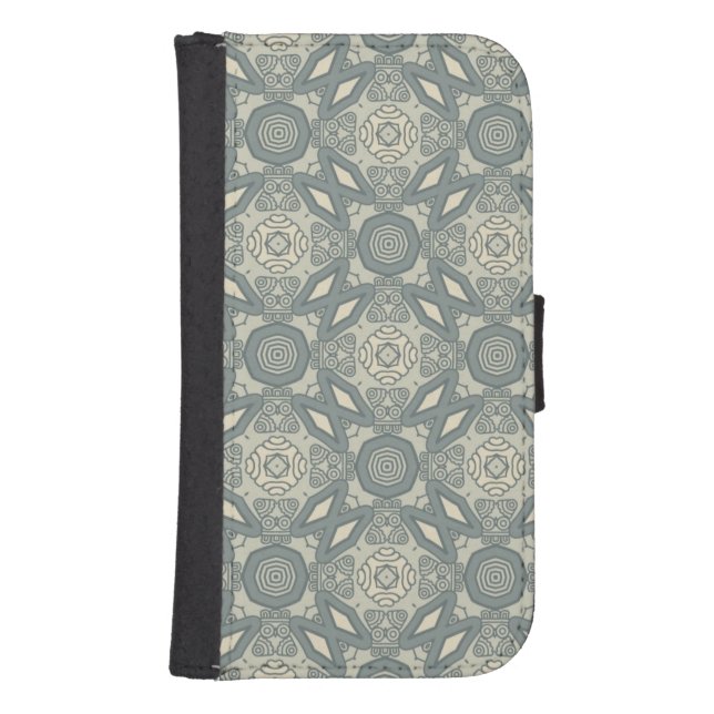 Colorful retro pattern background 5 samsung galaxy wallet case (Front)