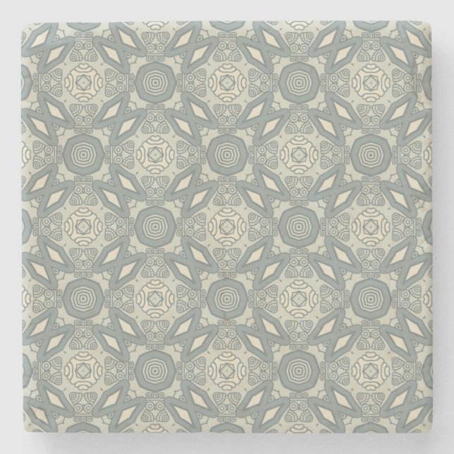 Colorful retro pattern background 5 stone coaster (Front)