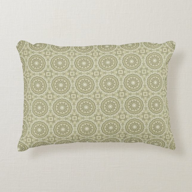 Colorful retro pattern background 6 accent pillow (Front)