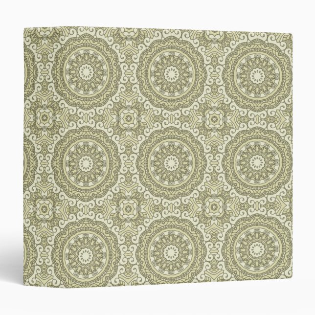 Colorful retro pattern background 6 binder (Front/Spine)