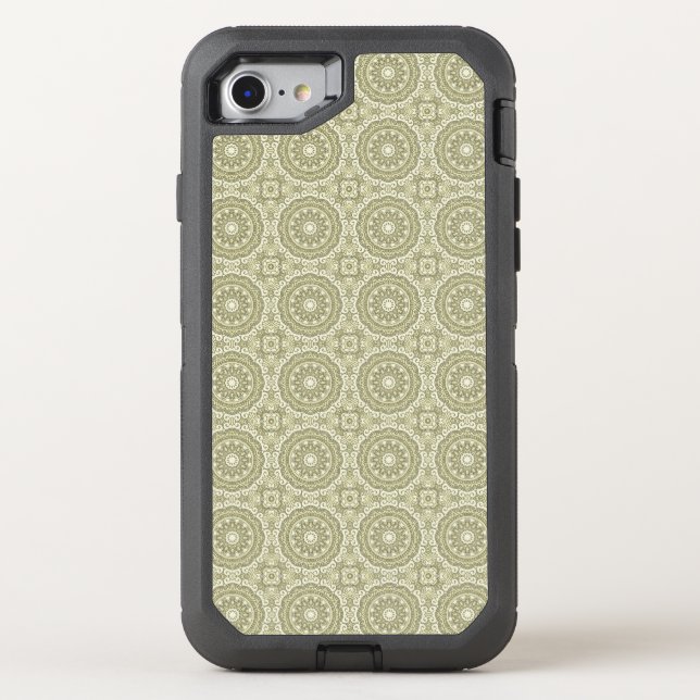 Colorful retro pattern background 6 otterbox iPhone case (Back)